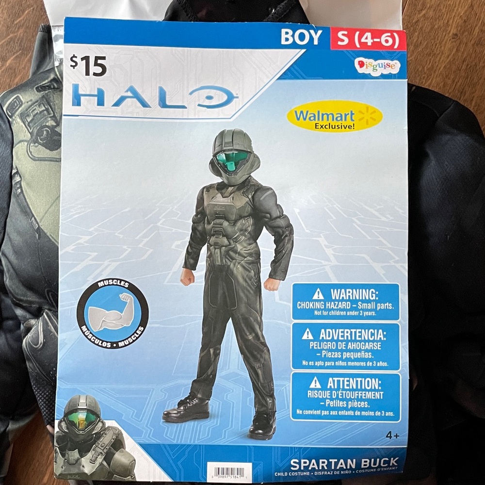 Halo Spartan Buck Kids Costume - Black and Green